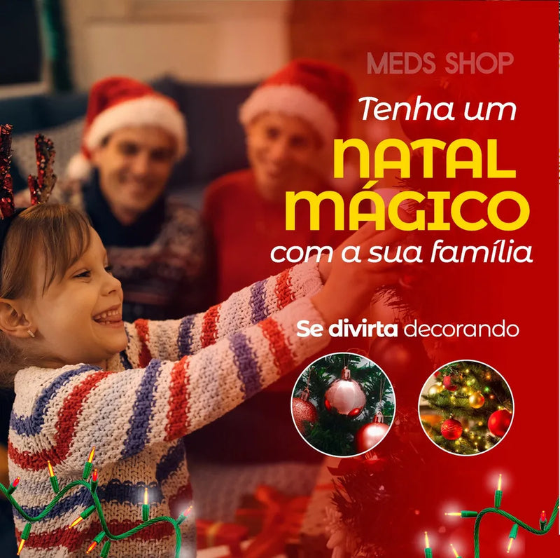 Arvore Natal 1,80m 500 Galhos Decorada Enfeitada Pinheiro Luxo Completa +80 Enfeites