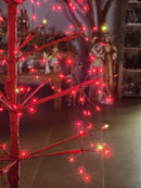 ÁRVORE FIO DE FADA COM 248 LEDS 100CM VERMELHA BIVOLT