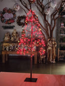 ÁRVORE FIO DE FADA COM 248 LEDS 100CM VERMELHA BIVOLT