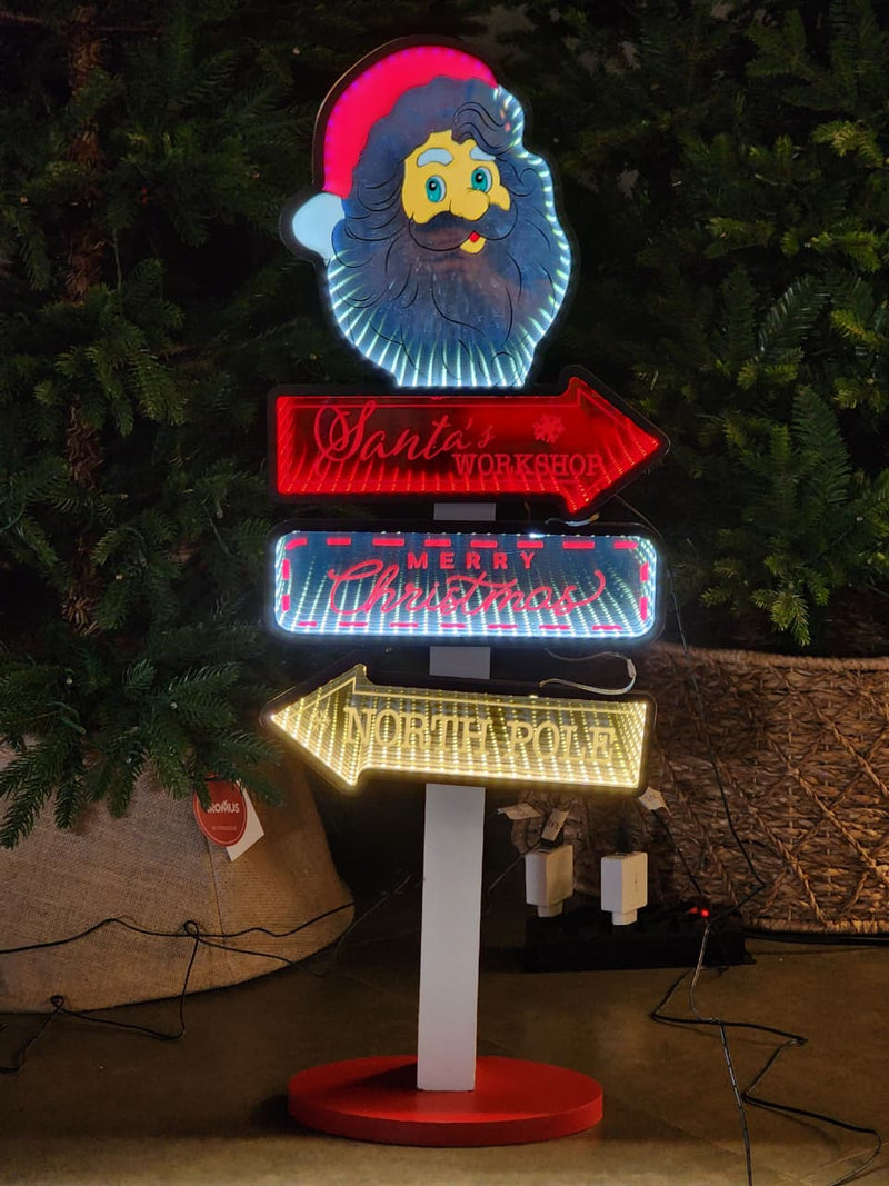 PLACA LUZ INFINITA PLACA PAPAI NOEL 87,6CM