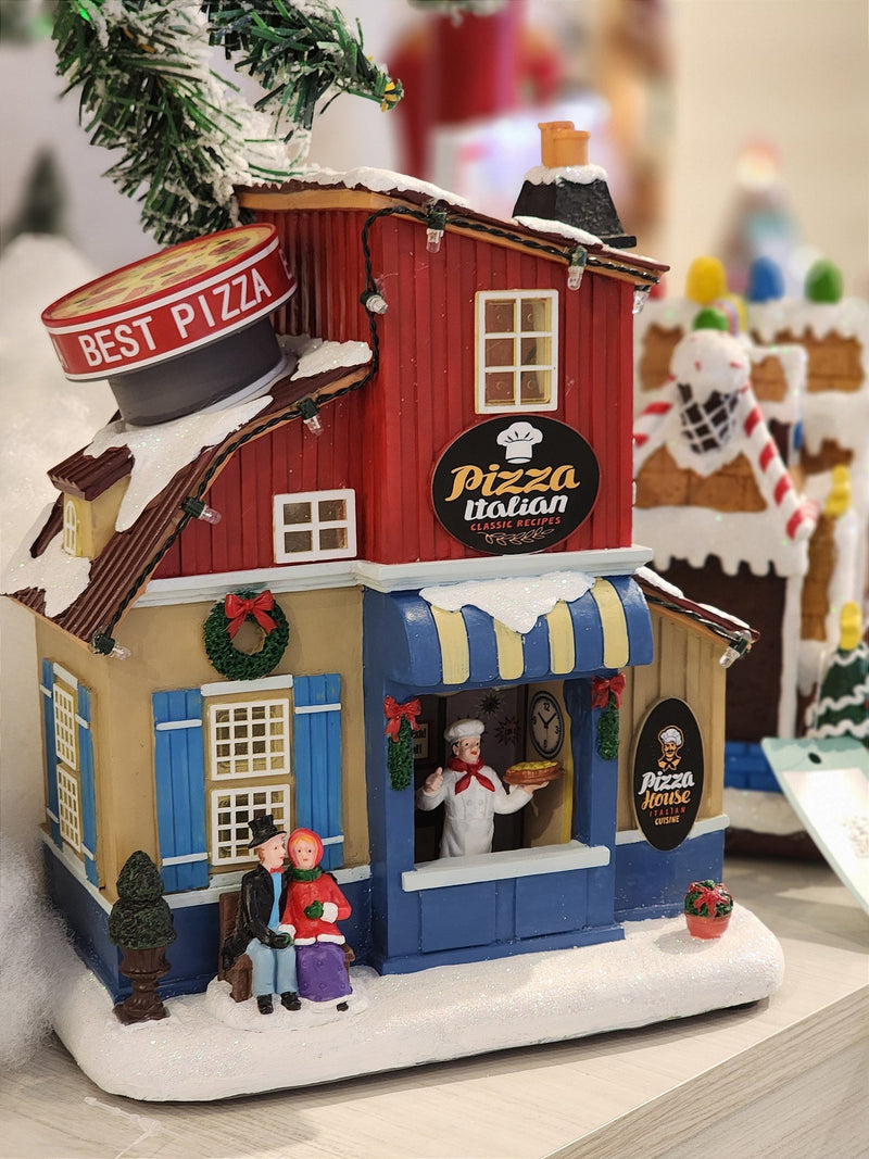 CENÁRIO VILA NATALINA PIZZARIA 23CM  - PRÉ VENDA 2025