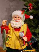 PAPAI NOEL PESCADOR COLEÇÃO KURT S. ADLER 27CM